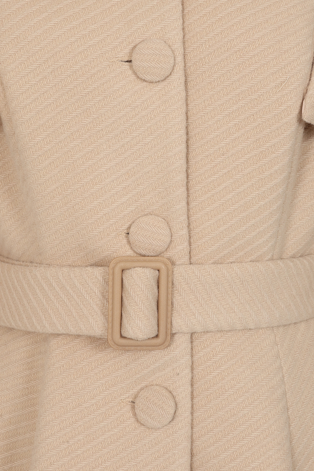 Cosette Beige Swing Coat in Extended Sizing